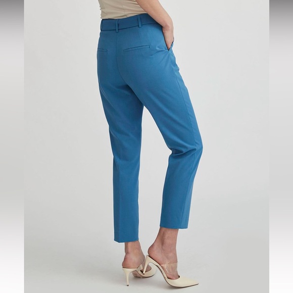 RW&CO Azur Blue Pants with High Waist and Tapered Ankle - Picture 3 of 13